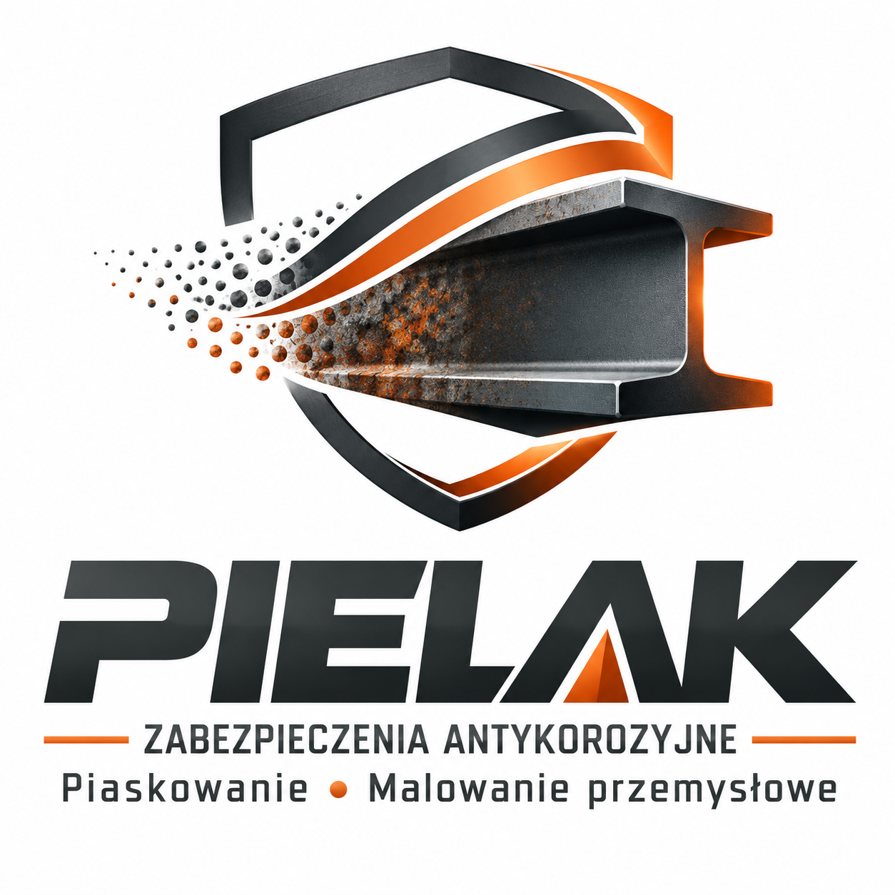 Znak PIELAK: stalowy profil i tarcza